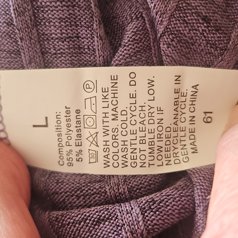 Women's Lavender Ribbed Lounge Set - Picture 5 of 6
